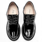 Botin Casual Charol Jacky Hilton Mujer 121 Negro Tacon 8 Cm