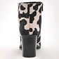 Botin Vaquero Lady One Mujer Ca5113 Negro Beige Tacon 7 Cm