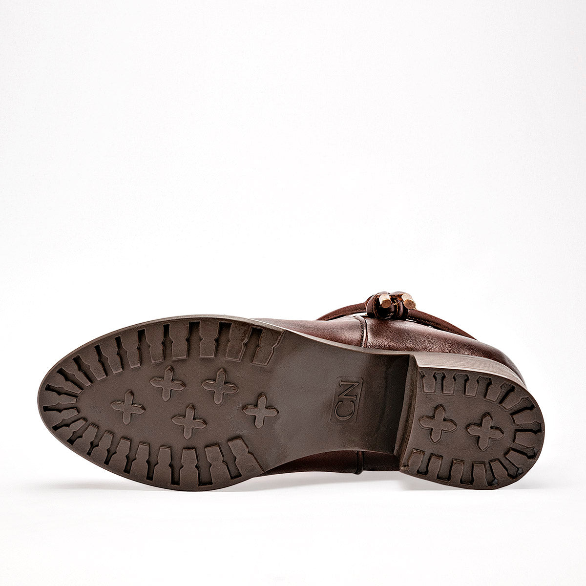 Botin Casual Lady One Mujer Fr4213 Cafe Tacon 5 Cm