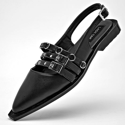 Flats Casual Lady One Mujer Va701 Negro