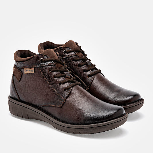 Botin Casual Piel Lobo Solo Mujer 5862b Cafe