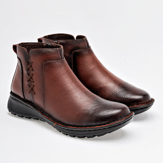 Botin Casual Piel Lobo Solo Mujer  5957b Cafe