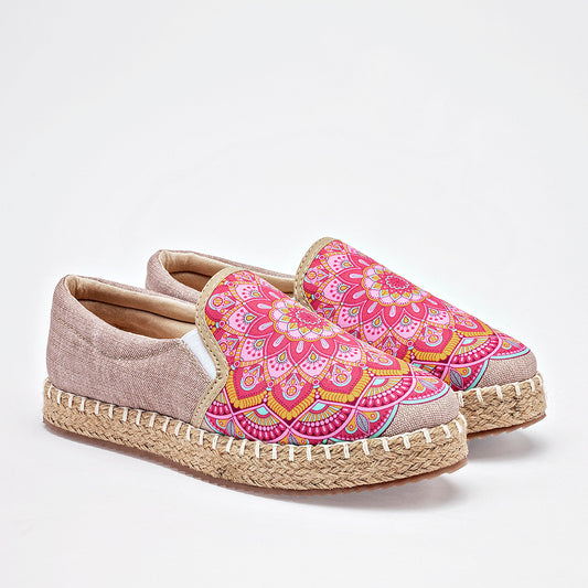 SANDALIA MUJER MORA TIERRA TEYSI BEIGE MULTICOLOR