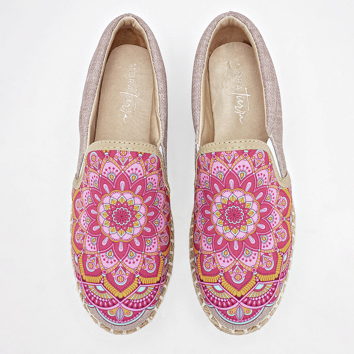 SANDALIA MUJER MORA TIERRA TEYSI BEIGE MULTICOLOR