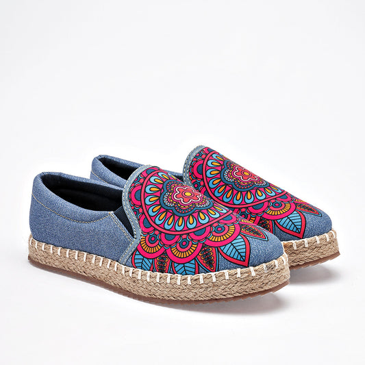 SANDALIA MUJER MORA TIERRA TEYSI MEZCLILLA MULTICOLOR