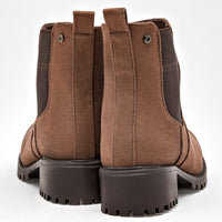 Bota Casual Moramora Mujer Aline Cafe Tacon 4 Cm