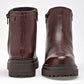 Botin Casual Piel Moramora Mujer Hope Cafe Tubo 12 Cm