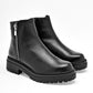 Botin Casual Piel Mujer Moramora Hope Negro Tubo 12 Cm