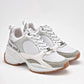 TENIS URBANO MUJER MORAMORA PAOLA BLANCO PLATA GRIS