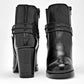 Botin Casual Principessa Piel Mujer 3058 Negro Tacon 9 Cm