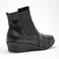 Botin Casua Queen Mujer 50252 Negro Tubo 10 Cm