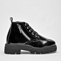 Botin Casual Queen Mujer 50255 Negro Tubo 12 Cm