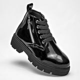      Botin Casual Queen Mujer 50255 Negro Tubo 12 Cm