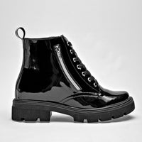 Botin Casual Queen Mujer 50255 Negro Tubo 12 Cm