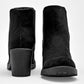 Botin  Casual Queen Mujer 502515 Negro Tacon 7 Cm Tubo 10 Cm