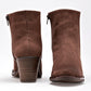 Bota Casual Suhey Mujer 5684 Cafe Tacon 6 Cm Tubo 12 Cm