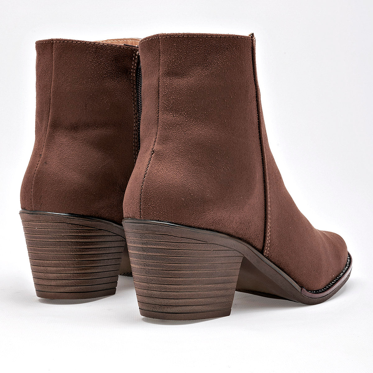 Bota Casual Suhey Mujer 5684 Cafe Tacon 6 Cm Tubo 12 Cm