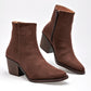      Bota Casual Suhey Mujer 5684 Cafe Tacon 6 Cm Tubo 12 Cm