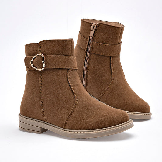      Botin Casual Yondeer Mujer 28016 Camel Tubo 12 Cm