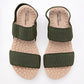 Sandalia De Tiras Modare Mujer 715110221 Olivo Plataforma 5 cm