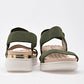 Sandalia De Tiras Modare Mujer 715110221 Olivo Plataforma 5 cm
