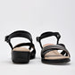 Sandalia De Tiras Modare Mujer 719010223 Negro Plataforma 4 cm