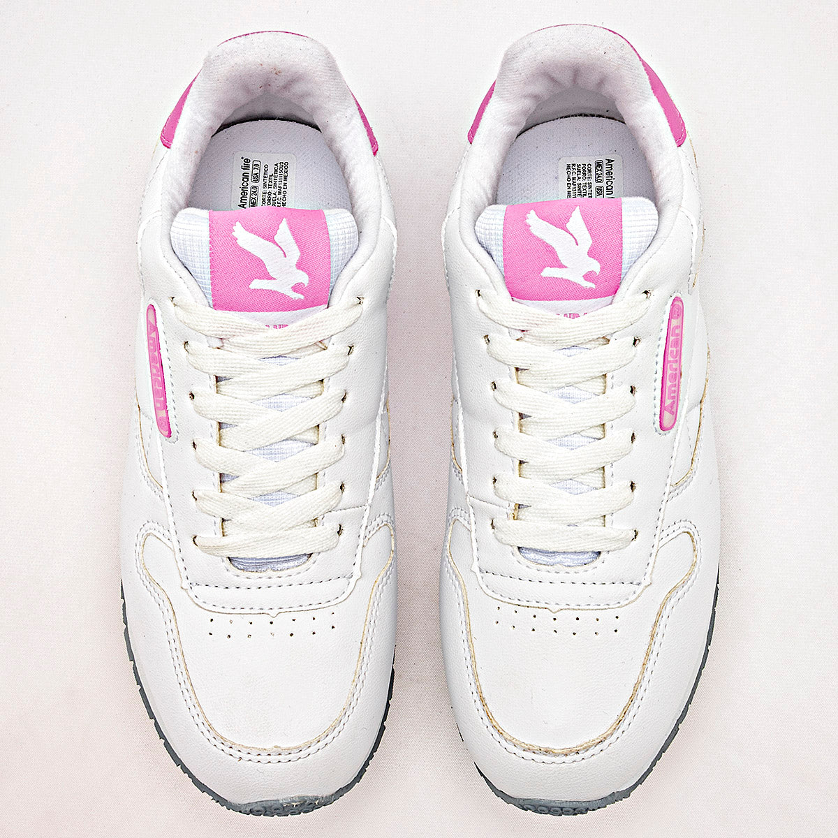 TENIS URBANO MUJER AMERICAN FIRE 7137 BLANCO ROSA