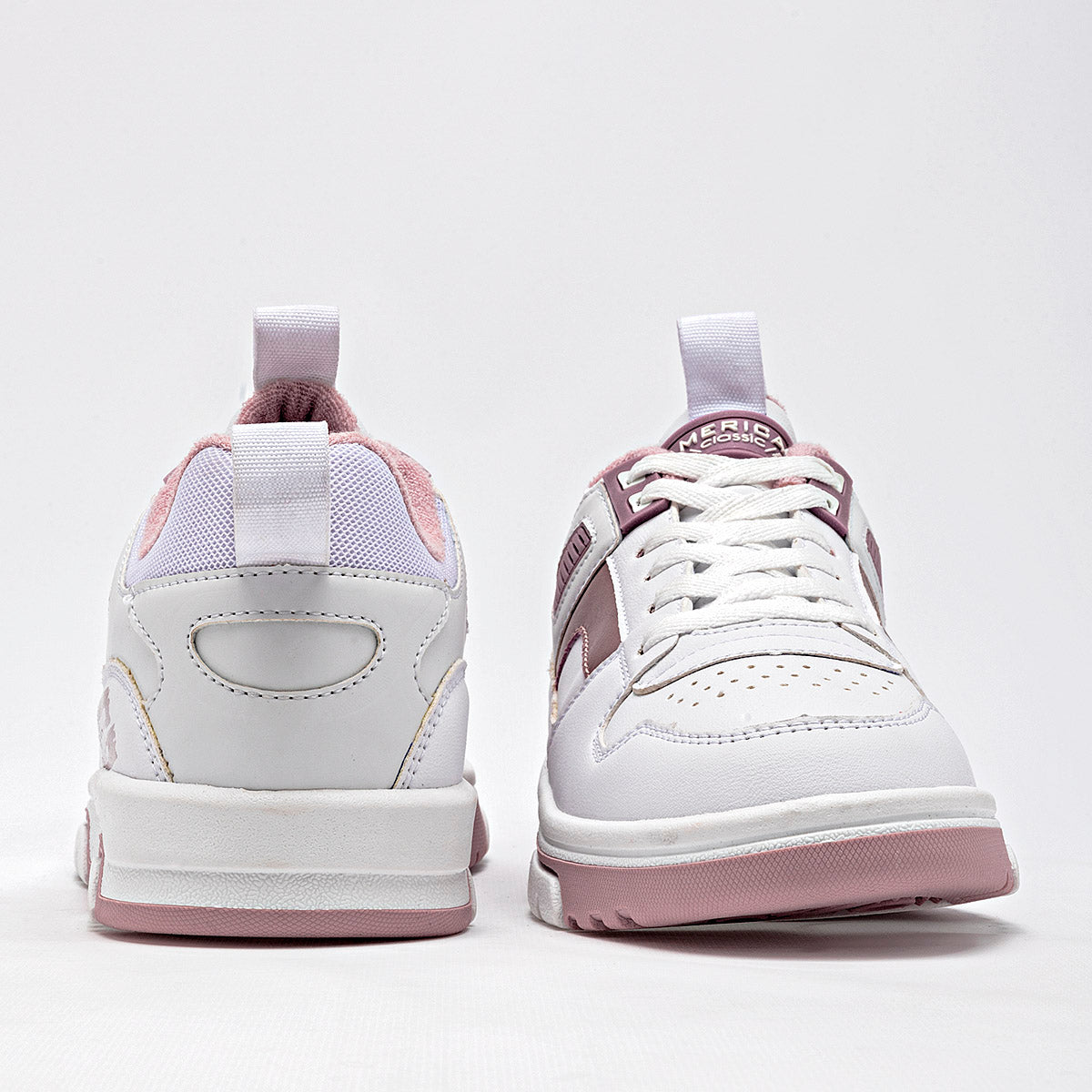 TENIS URBANO MUJER AMERICAN FIRE 7144 BLANCO ORO ROSA