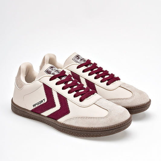 TENIS URBANO JUVENIL APOORT A010 BEIGE VINO