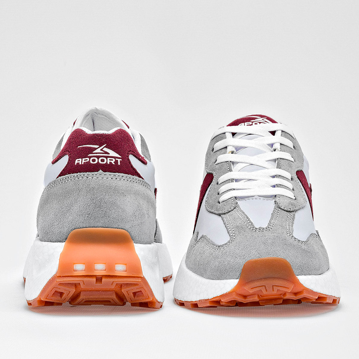 TENIS URBANO JUVENIL APOORT A5024 BLANCO GRIS VINO