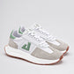 TENIS URBANO MUJER APOORT A5027 BLANCO BEIGE VERDE