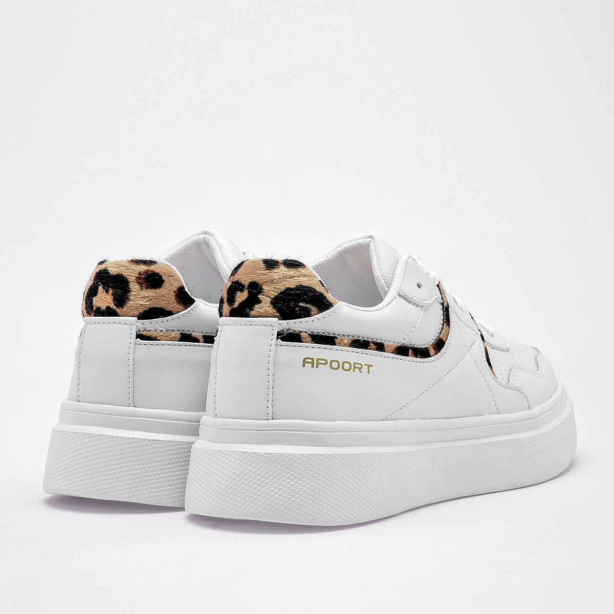 TENIS URBANO MUJER APOORT C143 BLANCO BEIGE