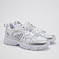TENIS URBANO MUJER APOORT D750 BLANCO PLATA