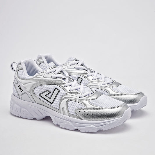 TENIS URBANO MUJER APOORT D750 BLANCO PLATA