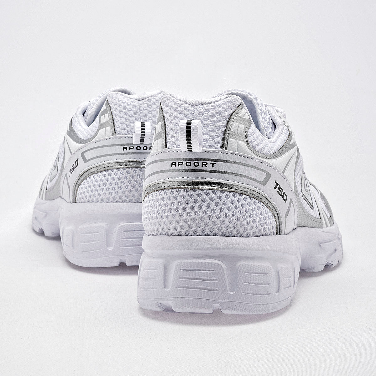 TENIS URBANO MUJER APOORT D750 BLANCO PLATA