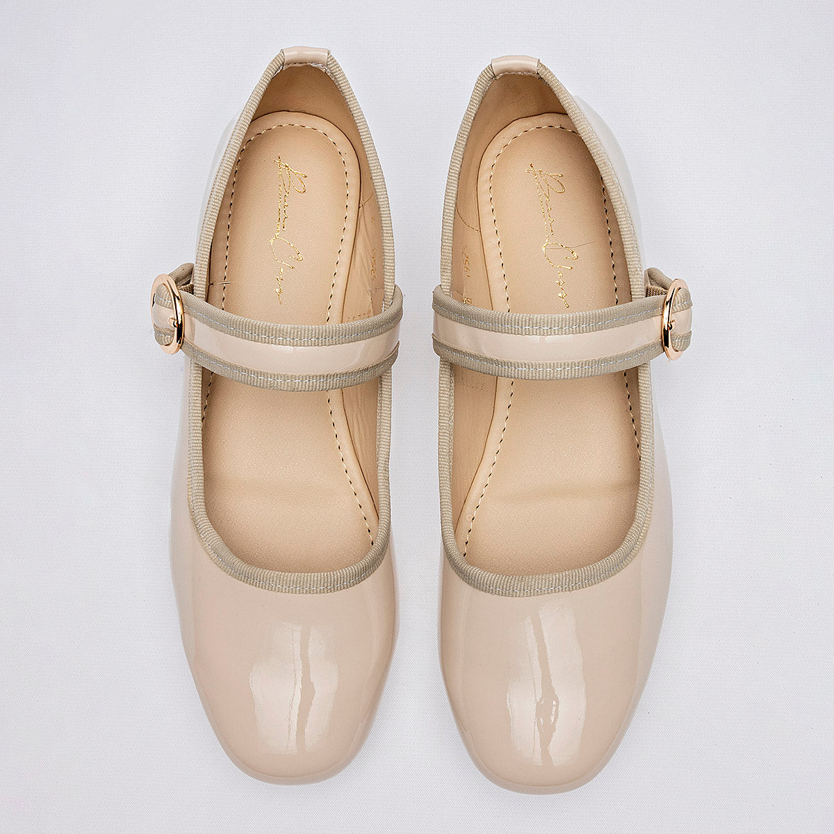 Flats Casual Charol Been Class Mujer 19529 Beige