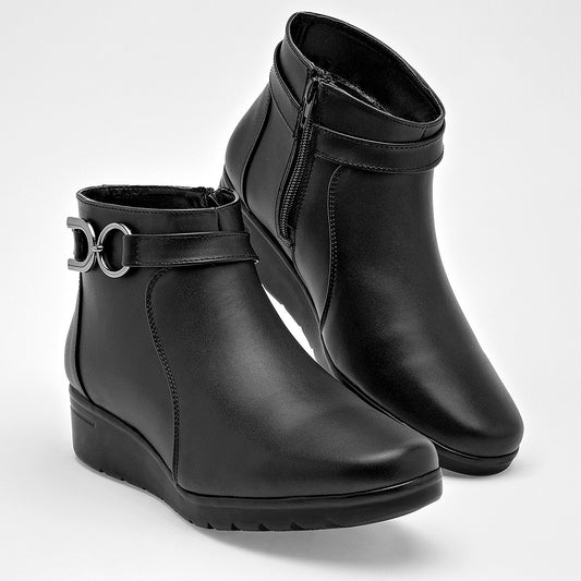      Botin Casual Been Class Mujer 19642 Negro Tubo 10 Cm