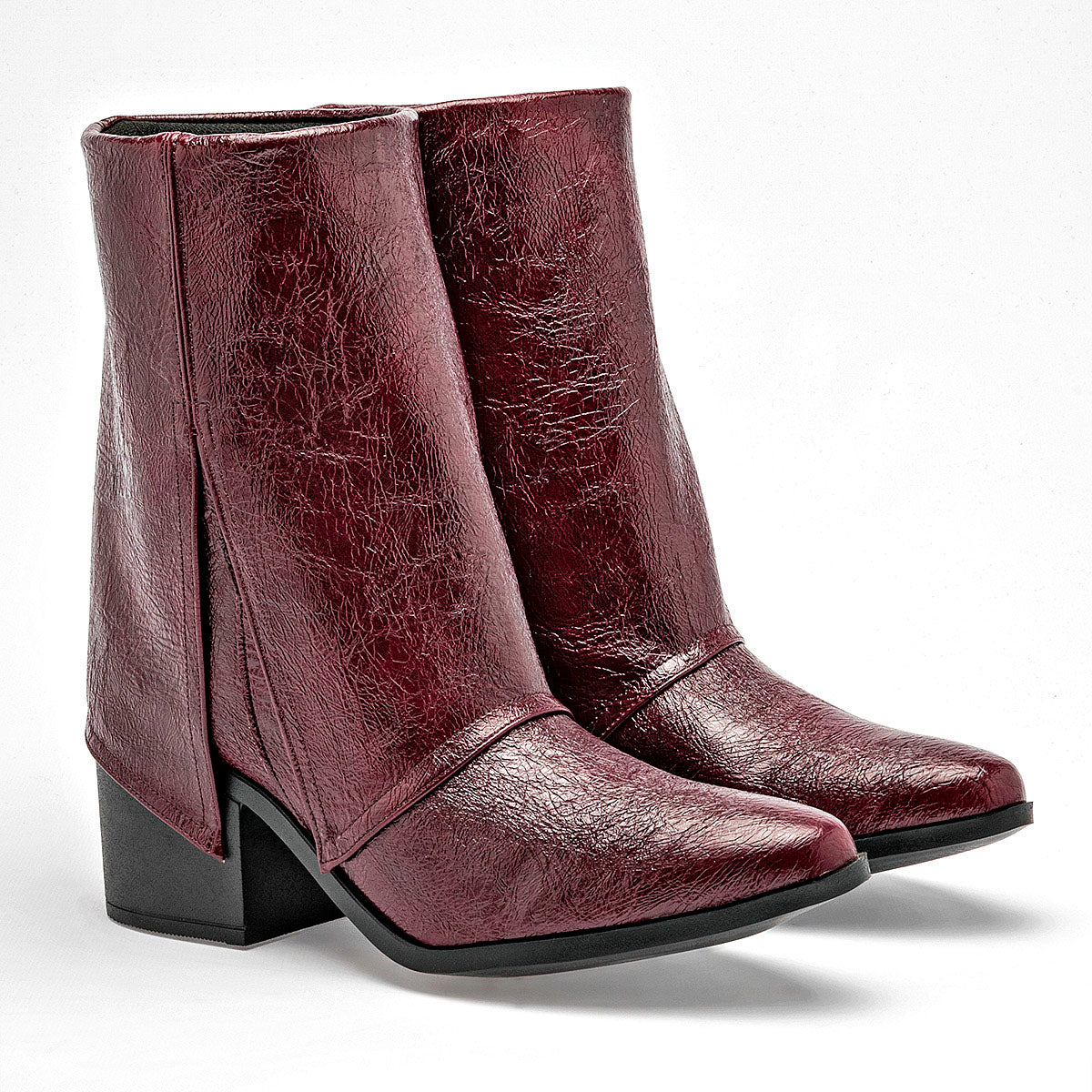 Bota Vaquera Been Class Mujer 19644 Vino Tacon 6 Cm