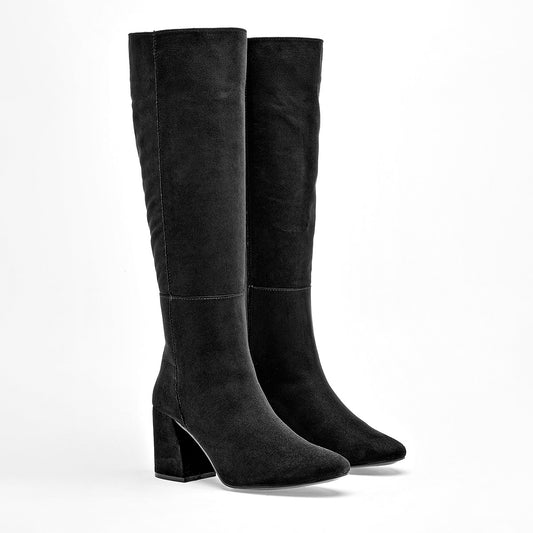 Bota Larga Been Class Para Mujer 19689 Negro Tacon 8cm Tubo 40cm