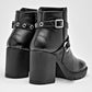 Botin Casual Been Class Mujer 19693 Negro Tacon 8 Cm