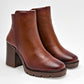 Botin Casual Been Class Mujer 19694 Cafe Tacon 8 Cm