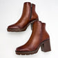      Botin Casual Been Class Mujer 19694 Cafe Tacon 8 Cm