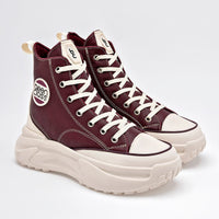 Botin Casual Been Class Mujer 19707 Vino Plataforma 5 Cm