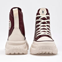 Botin Casual Been Class Mujer 19707 Vino Plataforma 5 Cm