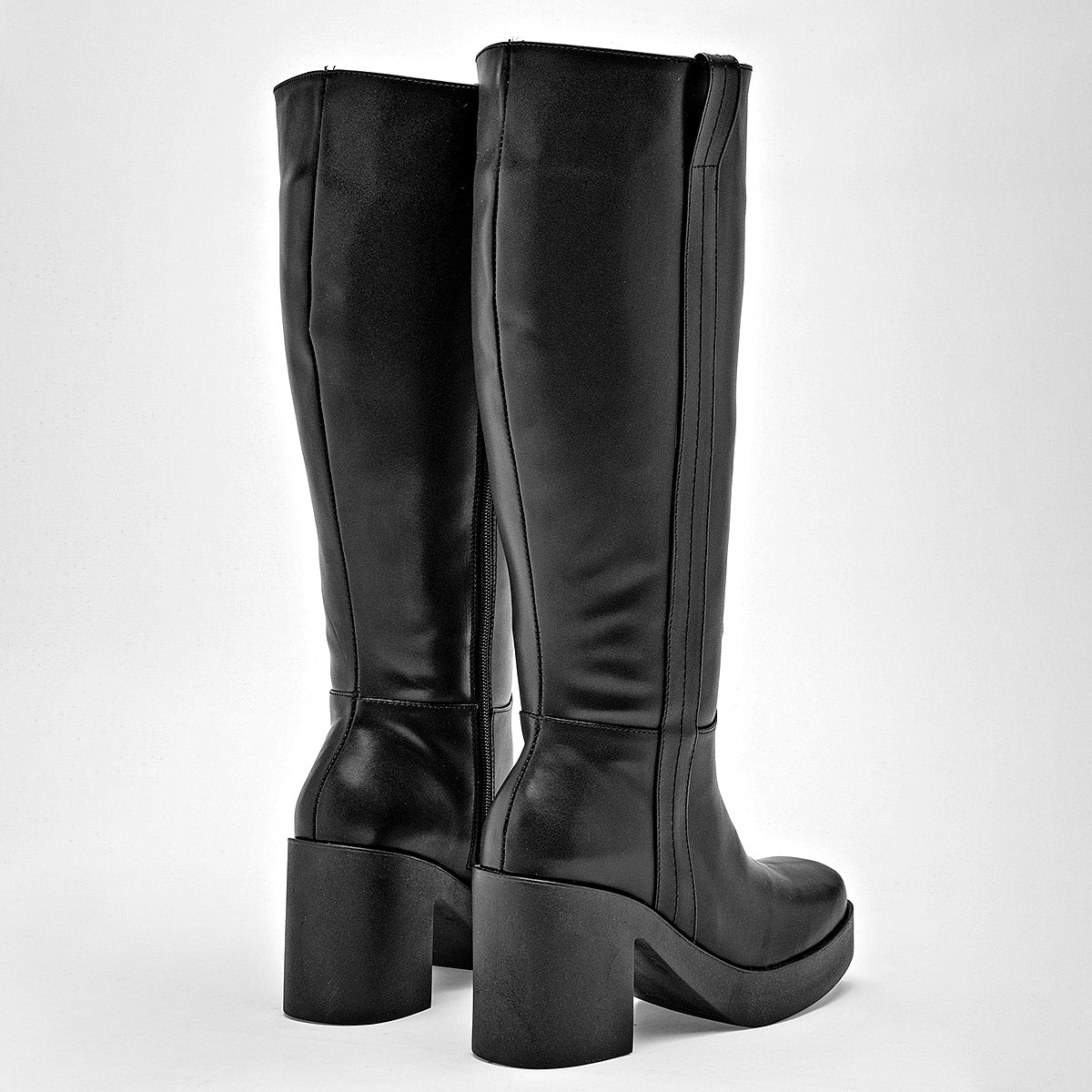 Bota Larga Catalina Para Mujer 2016 Negro Tacon 8 Tubo 26
