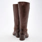 Bota Larga Celex Para Mujer 525 Color Cafe Tacon 5 Tub0 37