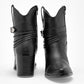 Bota Vaquera Celex Mujer 4999 Negro Tacon 7 Cm Tubo 12 Cm