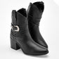      Bota Vaquera Celex Mujer 4999 Negro Tacon 7 Cm Tubo 12 Cm