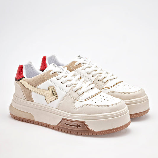TENIS URBANO MUJER CLASBEN AMAZON BEIGE MULTICOLOR
