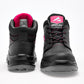 Botin De Trabajo Piel Cliff Mujer 476 Negro Casco Poliamida